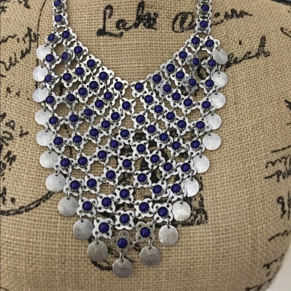 Artist Designed Chainmaille Bib-style Necklace - Picture 2 of 3